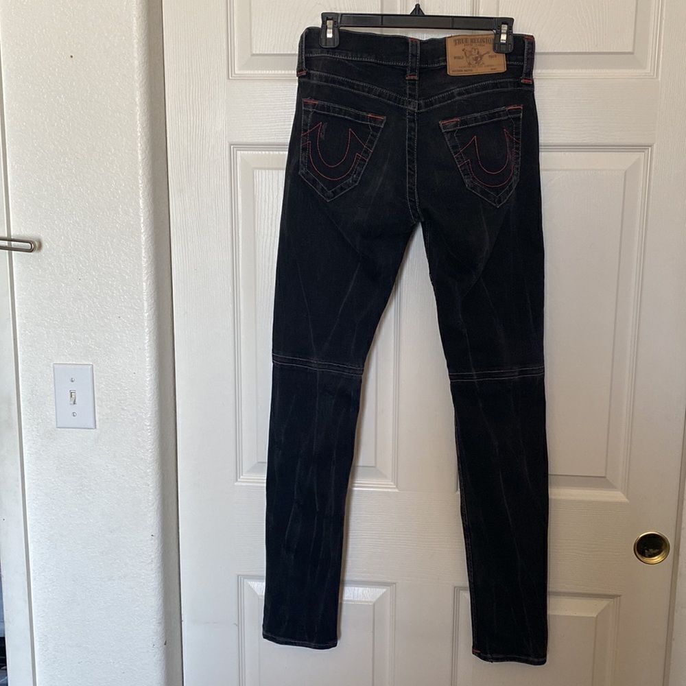 TRUE RELIGION Women’s Moto Jeans Size 27” x 33” - Picture 4 of 6